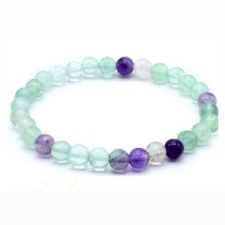 Pulsera 6mm Fluorita